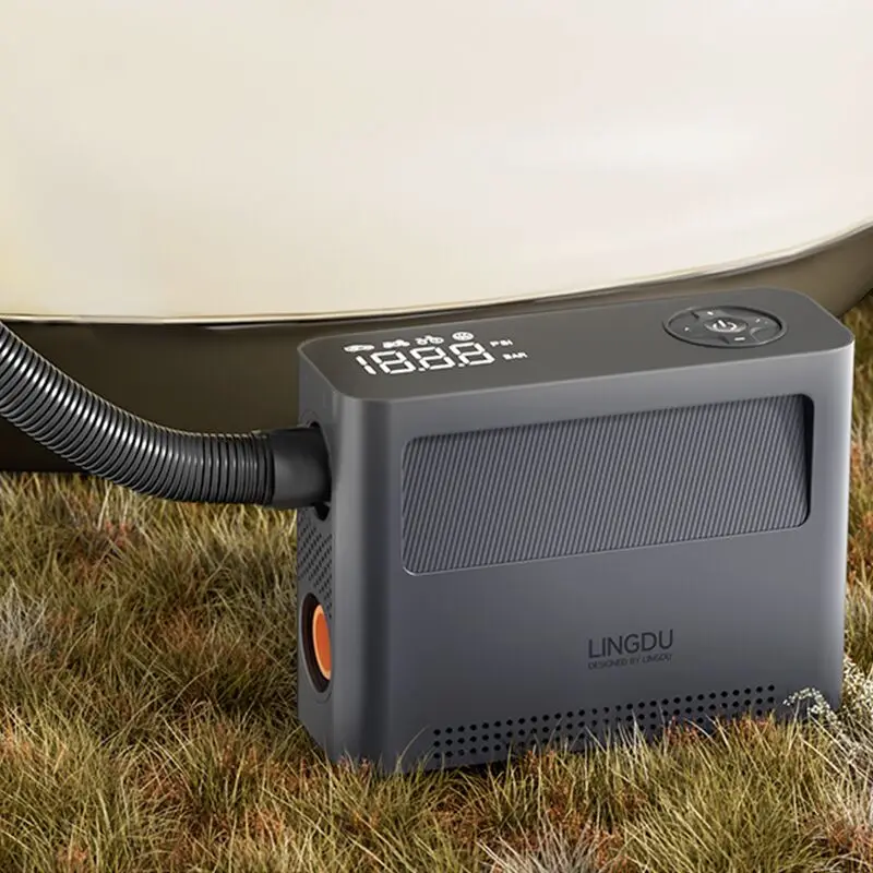 Electric Air Compressor, 20psi Portable Pump for Balloon Inflation, Emergency Pneumatic Suction Gun, Oil-Free Plastic Pool Pump
