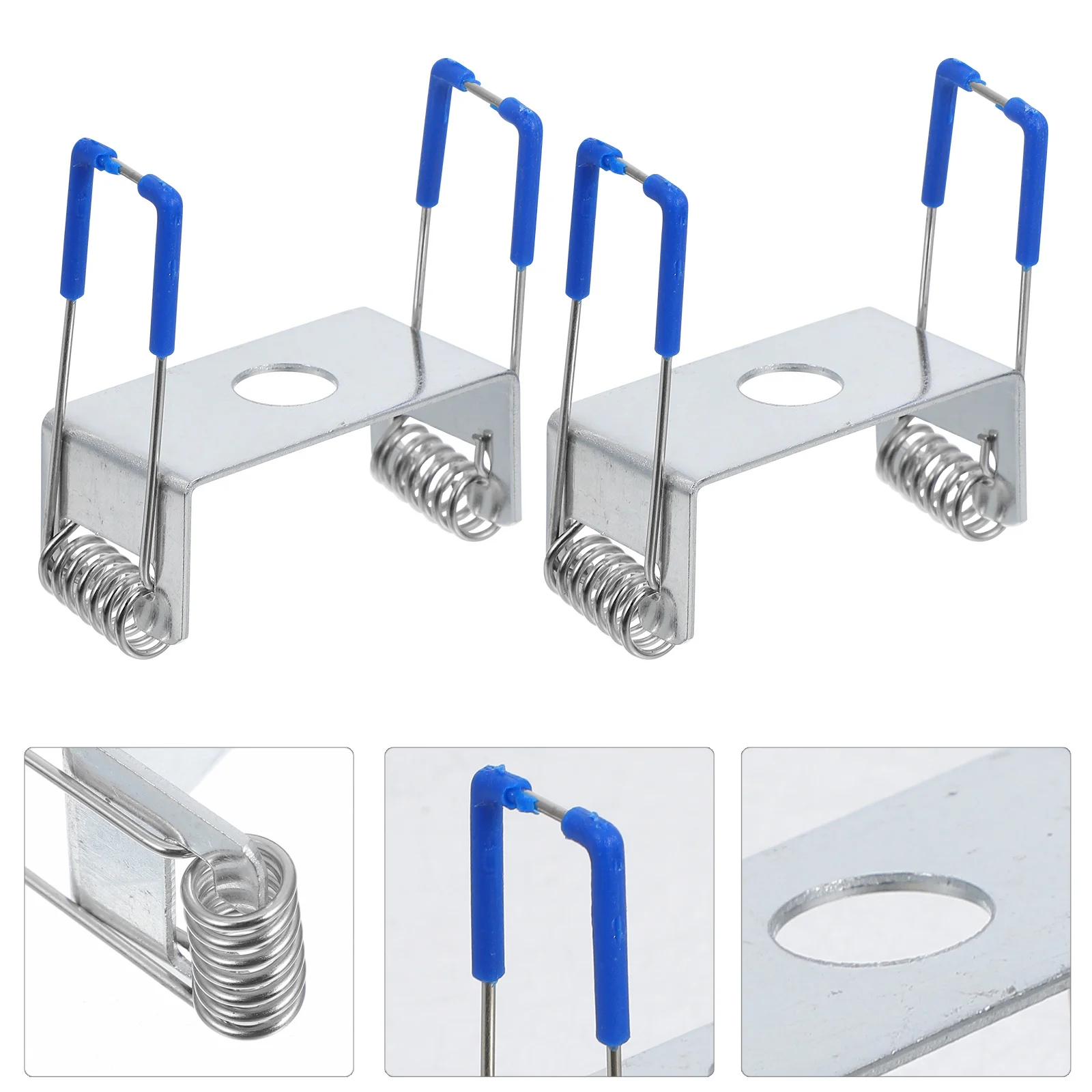 

10 шт., аксессуары для освещения, пружинный зажим для 18X25 мм, светодиодная панель, лампа вниз, встраиваемый потолочный держатель, крепежные зажимы