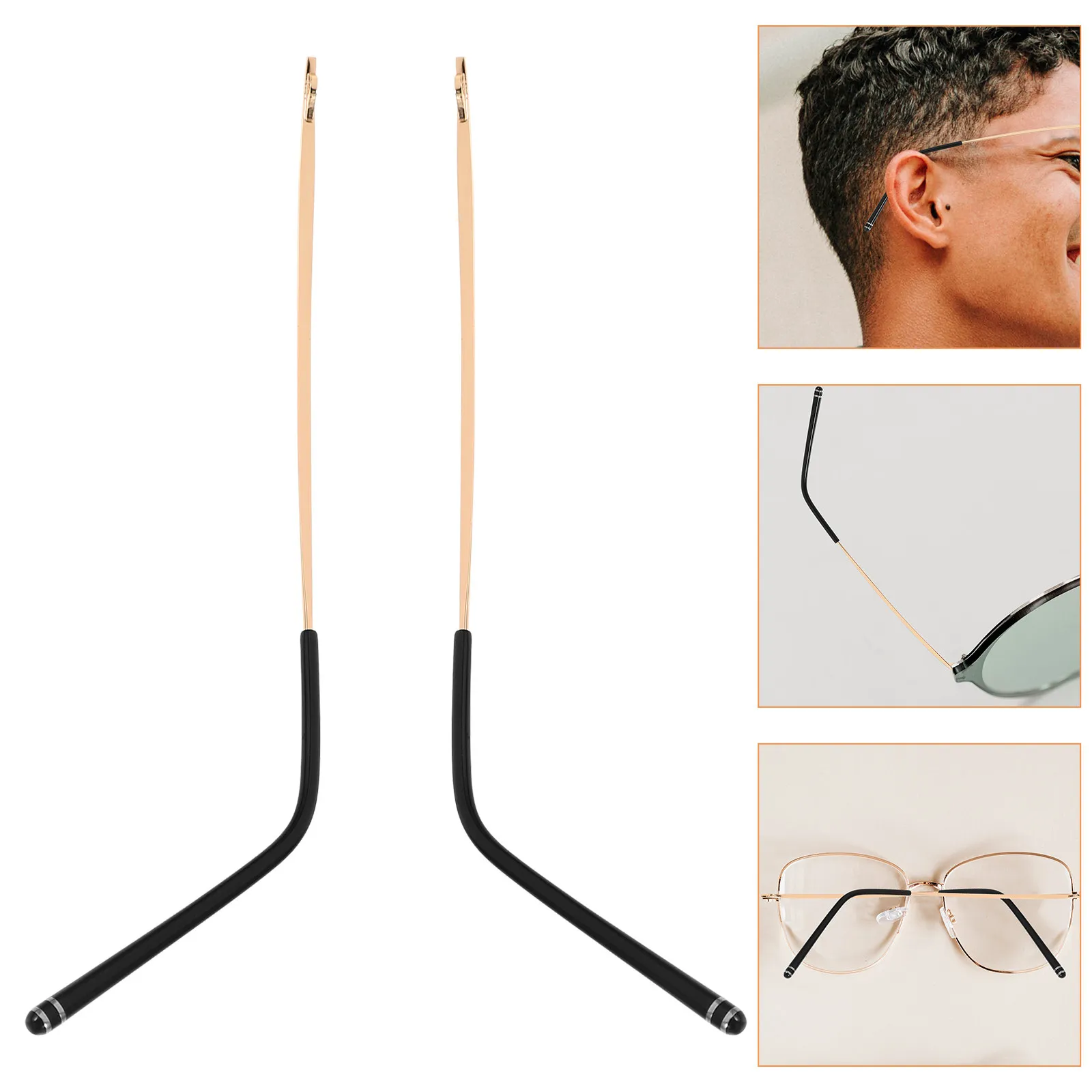

1Pair Universal Glasses Replacement Temple Arms Metal Eyeglasses Repair Parts Chic Lightweight Comfortable for Men Women