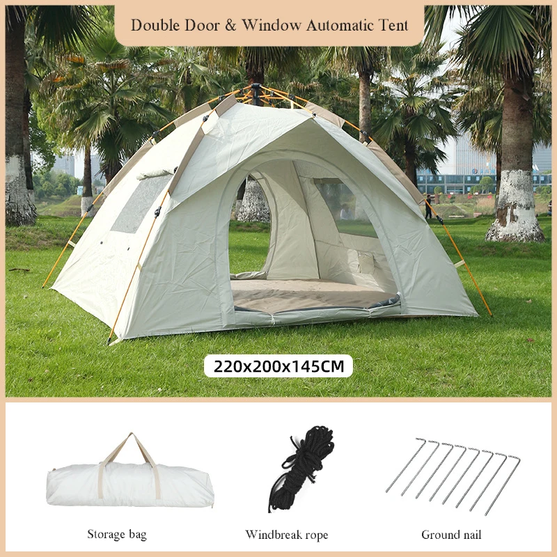 Outdoor Camping Tent Automatic Quick Open Rainfly Waterproof Tents Family Outdoor Instant Setup Tent Tourist Tent