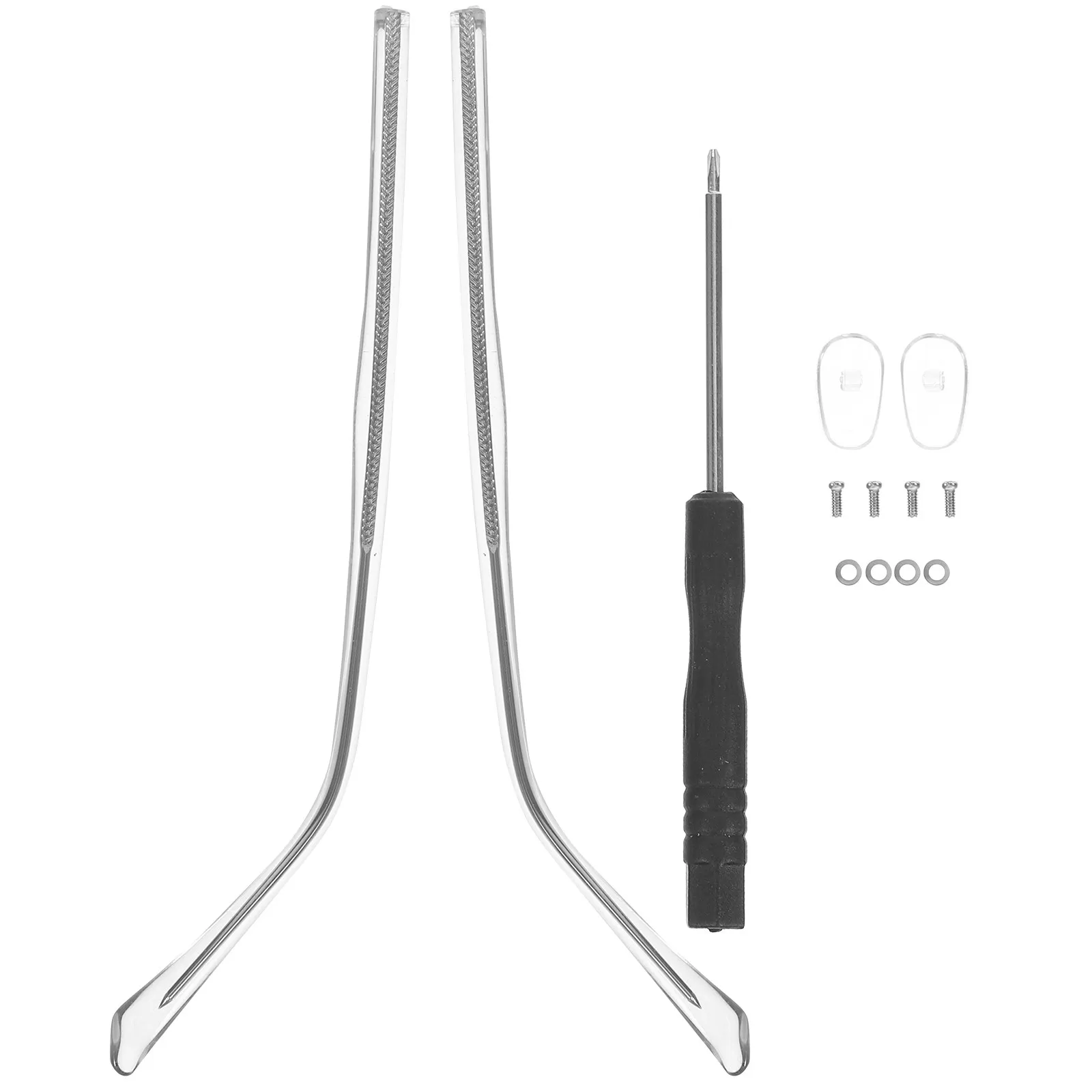 

1Pair Premium Metal Eyeglasses Arms Replacement Legs for Glasses Repair Comfortable Pressure-Free Temple Design Stylish Glossy