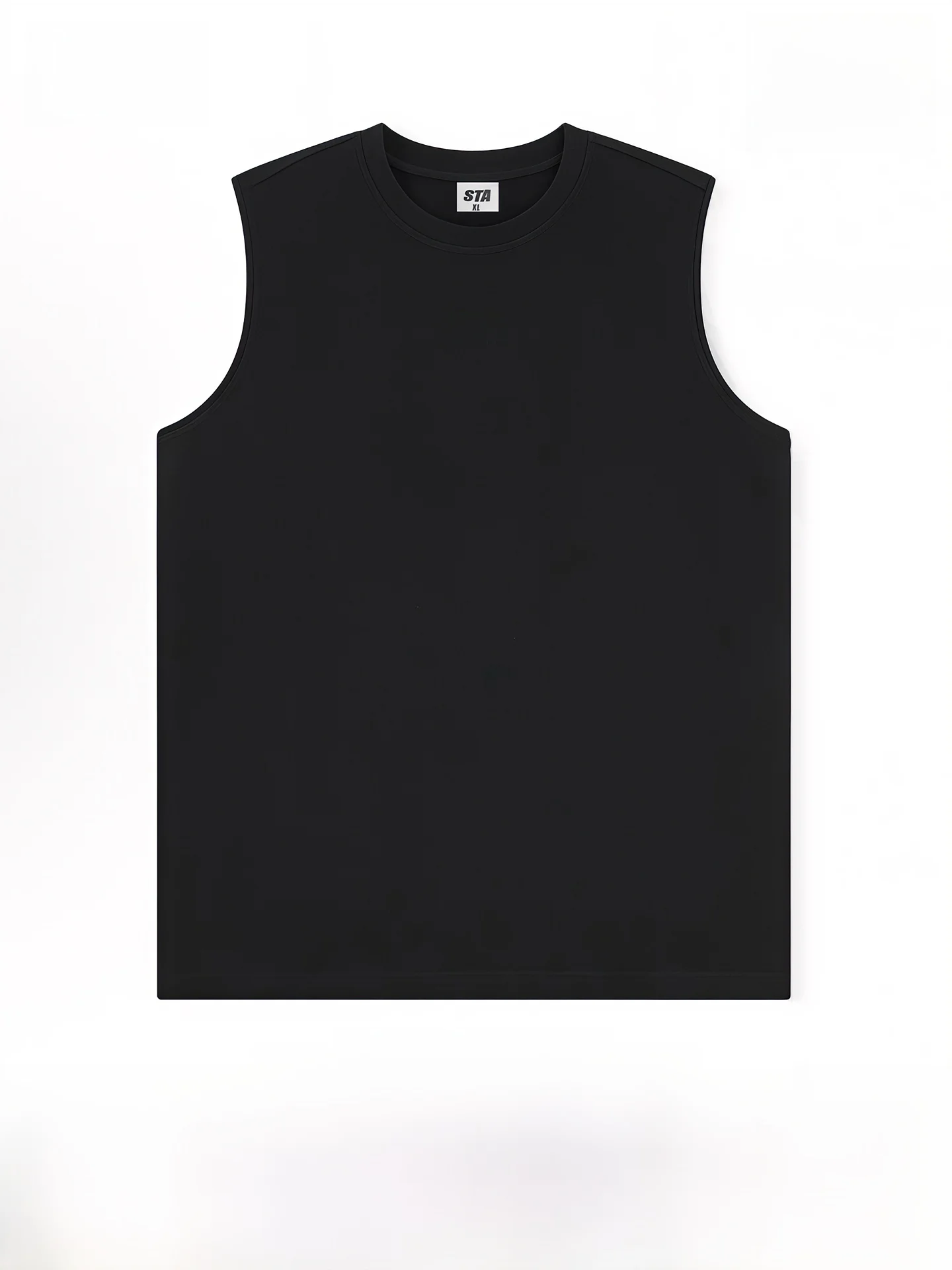 

Basic Logo Vest Men's Summer American Sle Fitn Baskeall Svel T-irt Youth ular Cotton 00% round Ne Sweaa