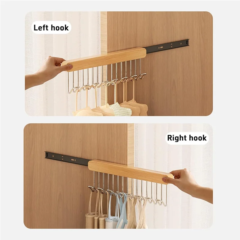 A04G-2 Pack 16.2 Inch Valet Rods Closet Organization And Storage For Hanging Clothes, Wardrobe Pole