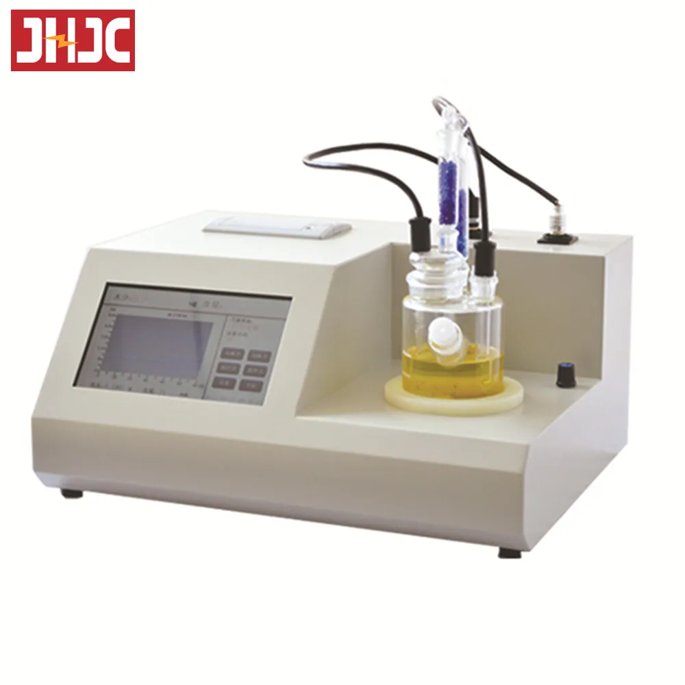 LCD Electric Karl Fischer Titrator Transformer Oil Trace Moisture Tester Volumetric Karl Fischer Titration Oil Content Analayzer