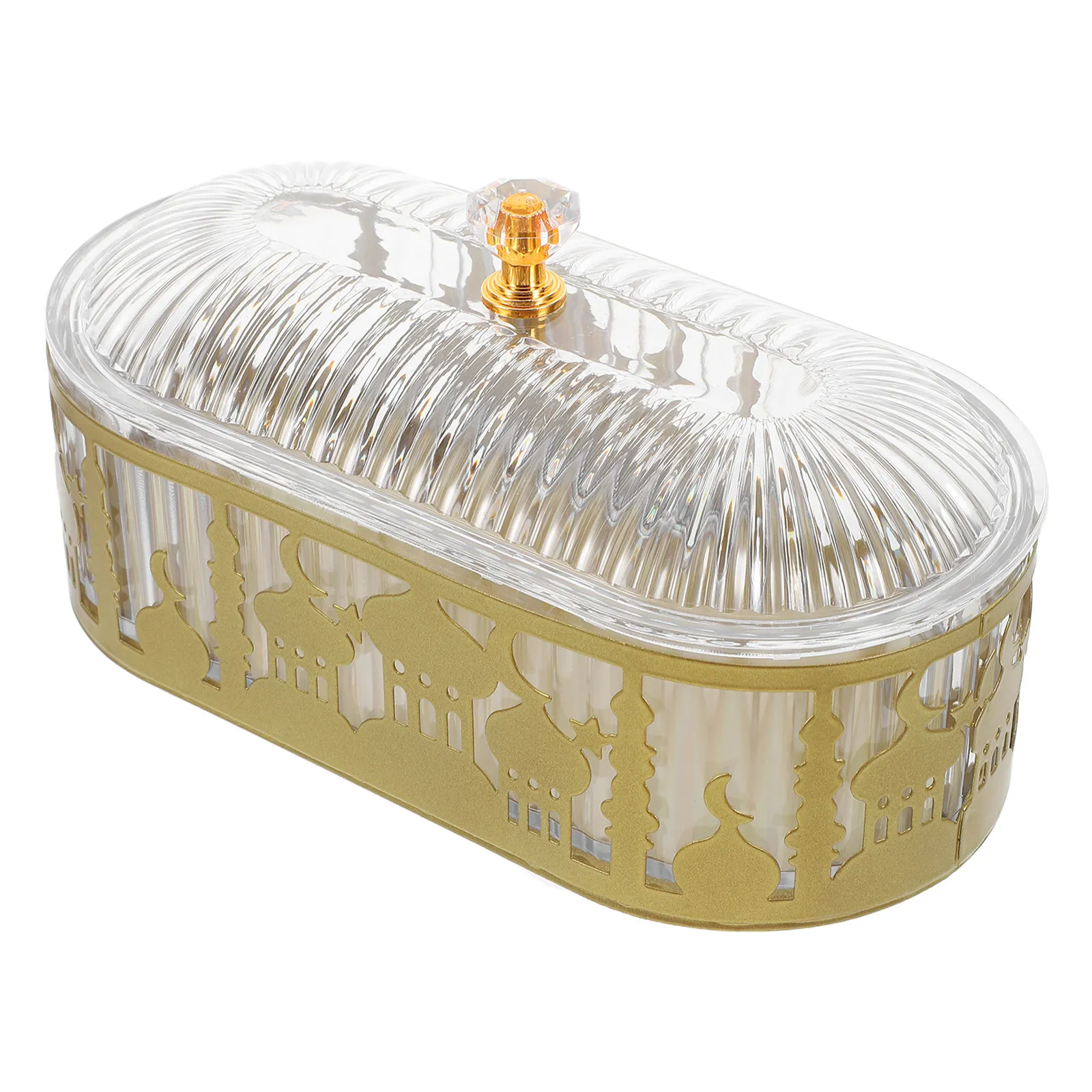 Arabic Eid Mubarak Candy Tray Ramadan Serving Dish Middle Eastern Snack Plate Islamic Festival Decor Eid Party Supplies