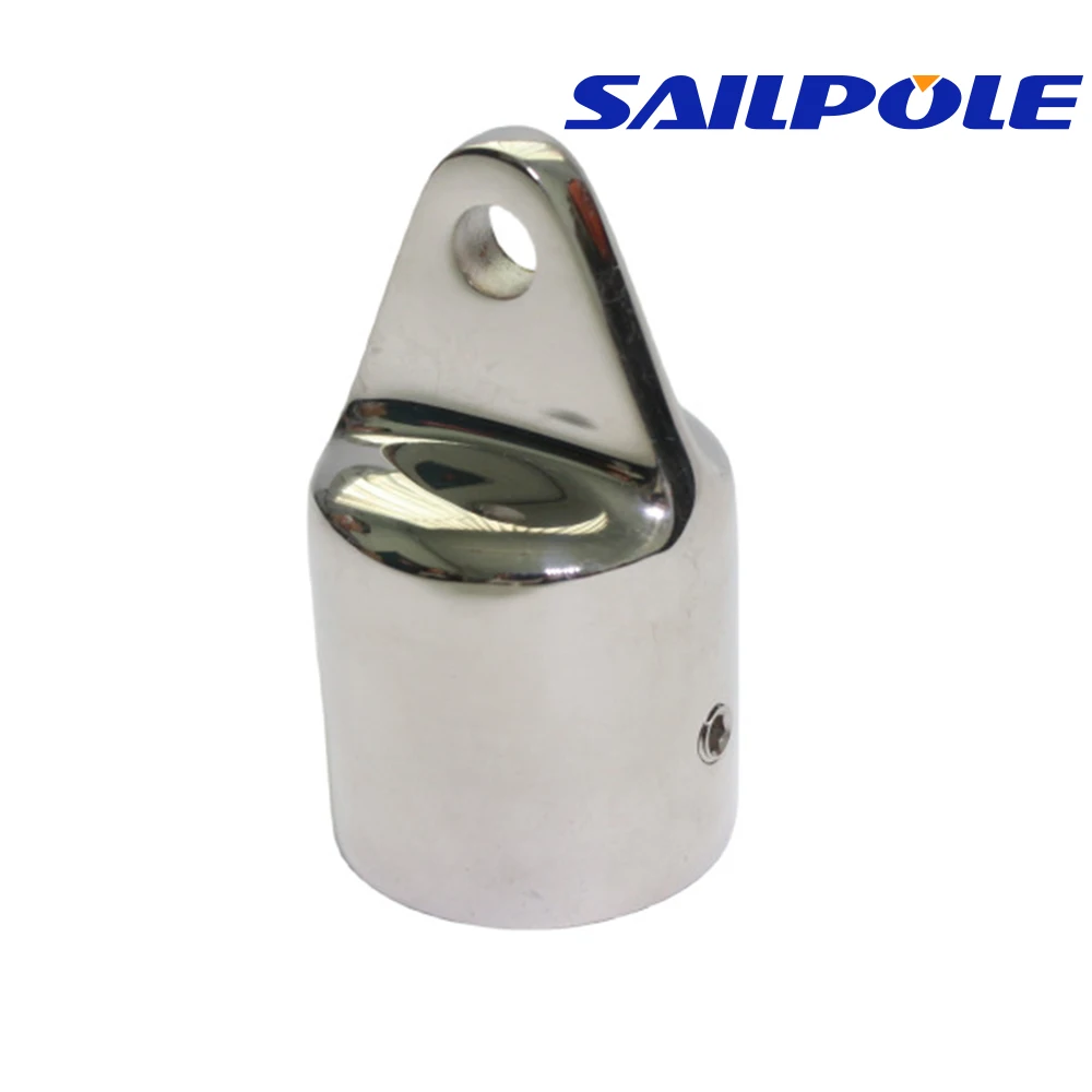 Triangle Elbow Sliding Cap 22 25mm Stainless Steel 316 Ship Yacht Sunshade Hardware Accessories Top Cap