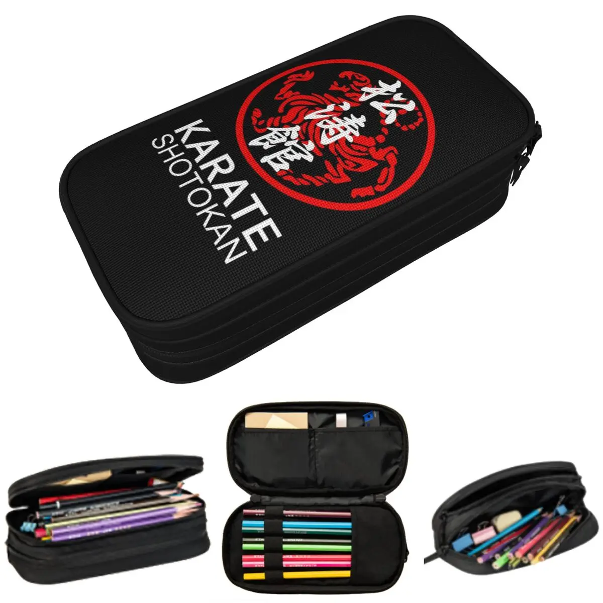 

Kyokushin Karate Bushido Values Martial Pencil Case for Kids Gifts Pen Box Pencil Bag Stationery Supplies Pen Holder Bag