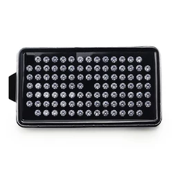100 Girds Diamond Storage Box 3-6mm Gemstone Jewelry Display Case Show Store Bare Stone Packaging Holder Tray White Black