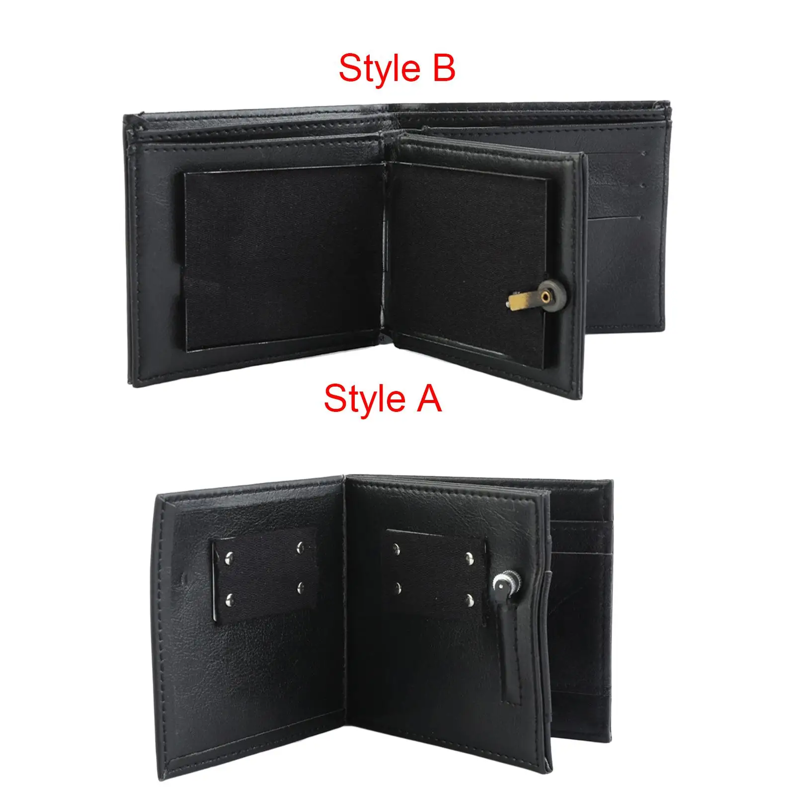 Magic Trick Wallet PU Material for Professional Magicians Show Wallet Table Performance