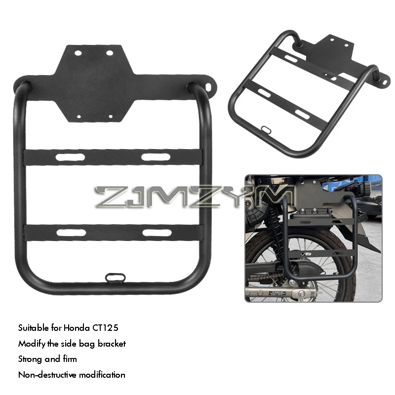 Motorcycle Side Bags Bracket Mount Holder for Honda CT125 Saddlebag Support Universal Fit Durable Aluminum Accessories