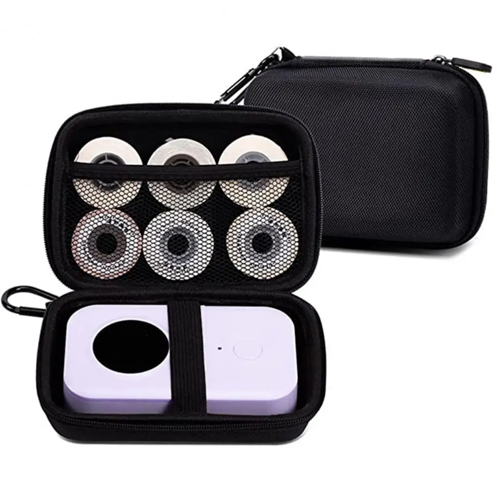 Shock-proof Label Machine Cover Carrying Case for Label Maker Machine Capacity Organizer with Zipper Closure Shockproof Portable