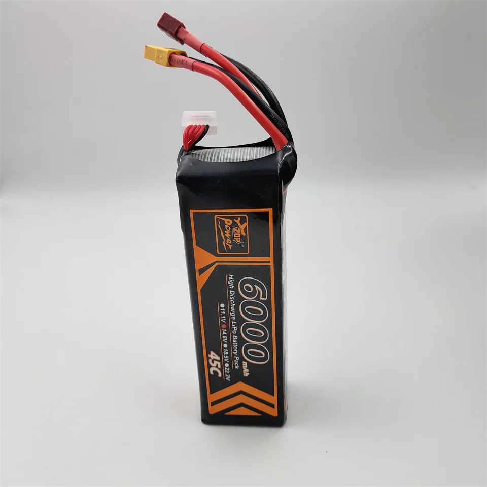 ZOP Power 3S 11.1V Lipo Battery 6000MAH 45C 4S 14.8V T XT60 Plug Connector for RC Car Helicpoter Quadcopter Drone Parts