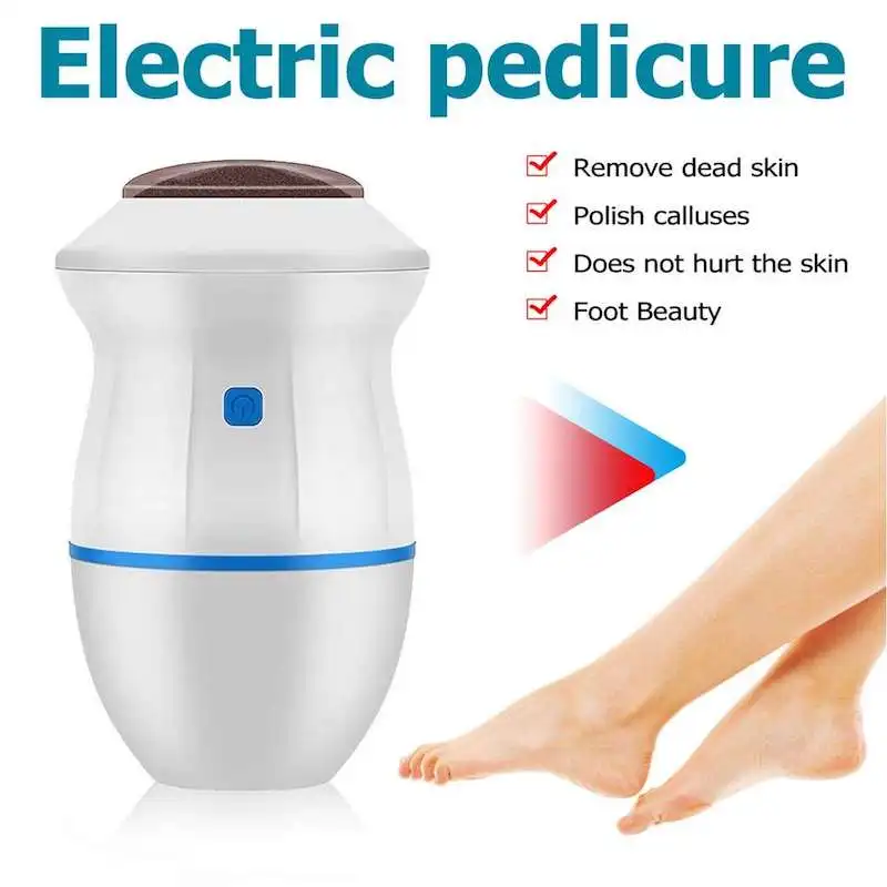 Lima per piedi Trapano per cuticole Rimuovi calli per pedicure Lima per piedi sottovuoto Rimozione della pelle morta Rimozione del callo del piede