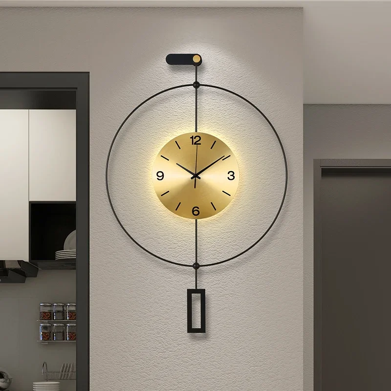 Interior Fashion Wall Clocks Digital Living Room Interior Kitchen Modern Wall Watch Design Design Nordic Horloge Home Decor