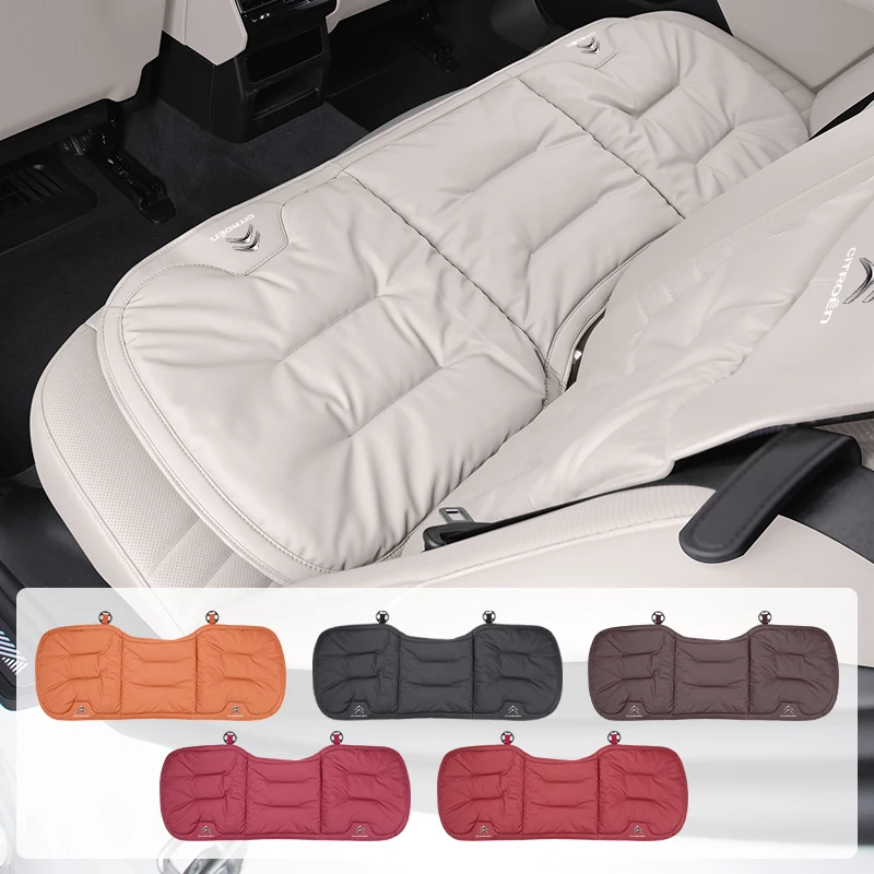 Car Front Rear Seat Cover Velour Leather Cushion Backrest Protective Mat For Citroen C4 C3 C5 C2 Berlingo Celysee Cactus Picasso
