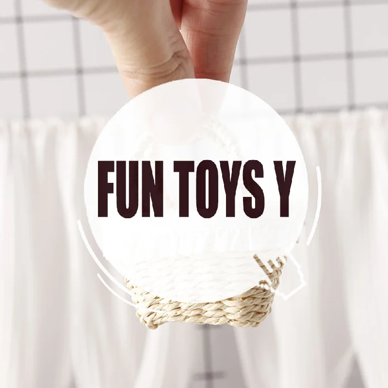 Simulation de maison de poupée, Mini panier tissé, modèle de meubles de maison de poupée, décoration de maison de poupée, Micro scène, jouets de jeu, 1/12