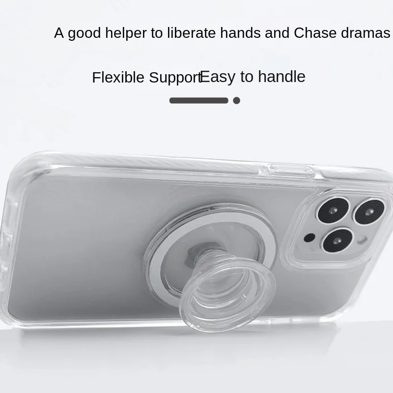 Private Customization Phone Magnetic Airbag Bracket Portable Finger Grip Tok Holder Lazy Stand Support Magnetic Phone Case