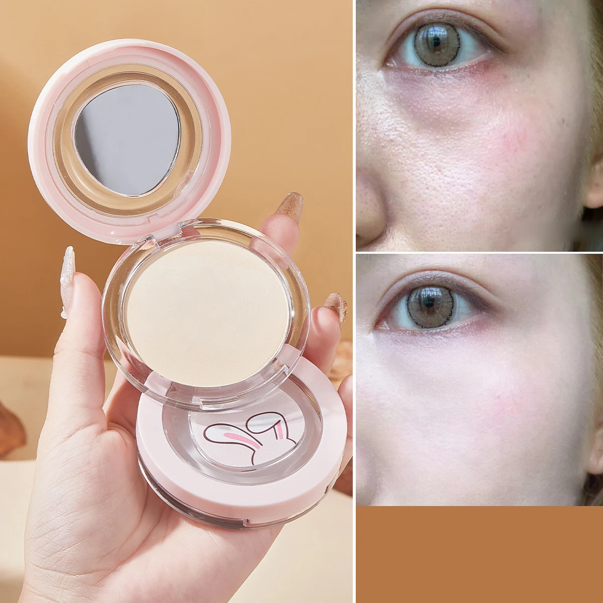 Matte Lightweight Set Makeup Powder, Waterproof and Sweat Proof, Long-Term Oil Control, Refreshing, Creating a Natural Look