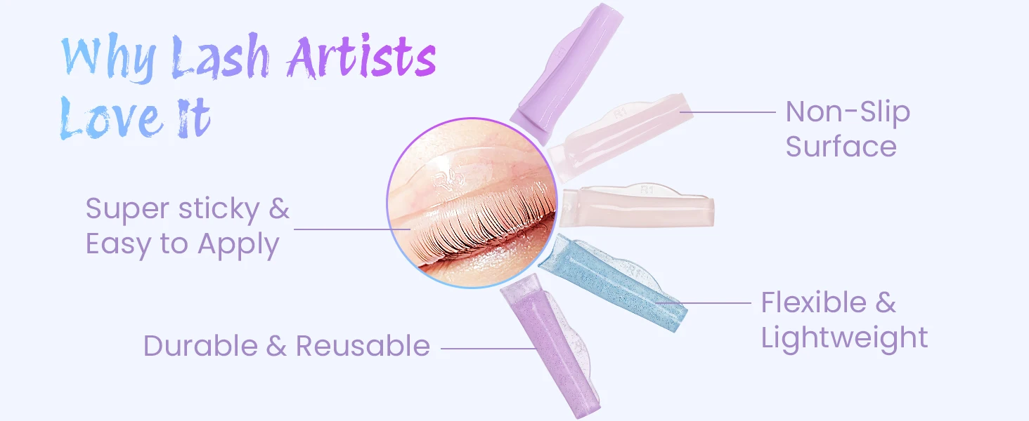 Libeauty 5 Paar C-Curl Silikon-Lifting-Pads für Wimpern, 3D-Wimpern-Lifting-Verlängerung, Wimpernformer-Applikator – Detail 2
