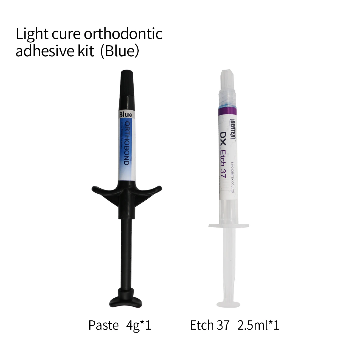 Cola azul dental ortodôntica adesivo luz cura banda sombra de cimento kit de cola azul