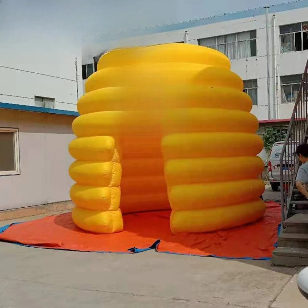 Custom Inflatable Beehive Structure with Logo and Light Emitting Diode for Advertising Display