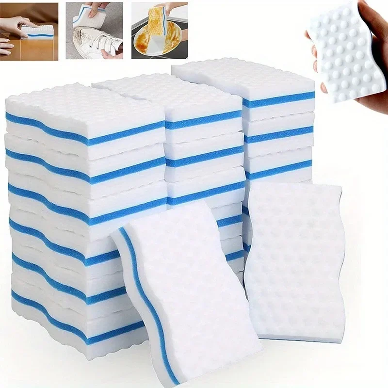 1/5/10Pcs Magic Sponge Eraser Cleaning Tool High Density Emery Sponge For Kitchen Office Bathroom Melamine Nano Cleaner 10x6x2cm