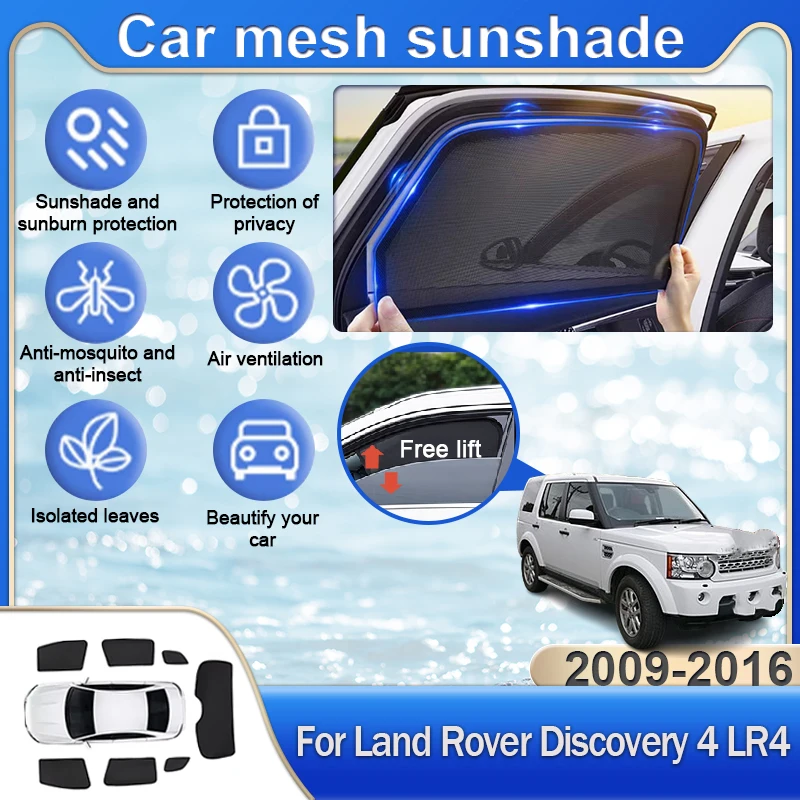 

For Land Rover Discovery 4 LR4 2009~2016 2015 Car Accessories Anti-UV Privacy Protection Magnetic Coverage Blocking Curtain Part