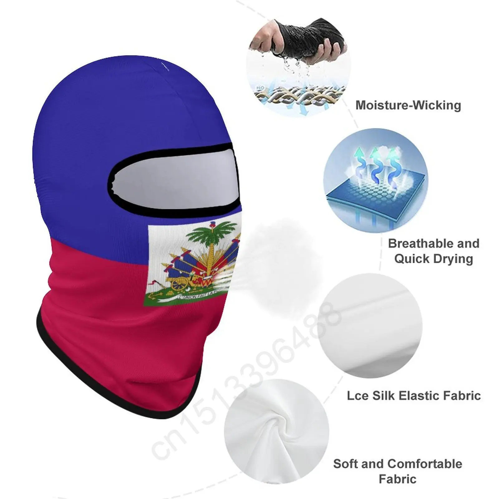 Haiti Haiti Cycling Cap Quick Dry Headband Head Scarf Running Hat Bandana Ciclismo Wind Sunscreen Dustproof CS Masked Hood Caps