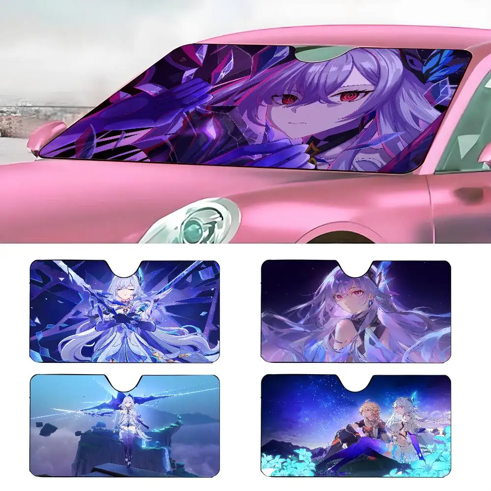 

Hot game role Skirk Car SunShade Parasol Car Windshield Sun Shade UV Protection and Interior Cooler