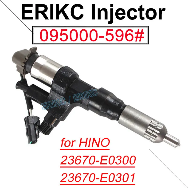 095000-5960 Diesel Common Rail Injector 095000-5961 Fuel Injection Sprayer For DENSO HINO J07E J08 23670-E0300 23670-E0301