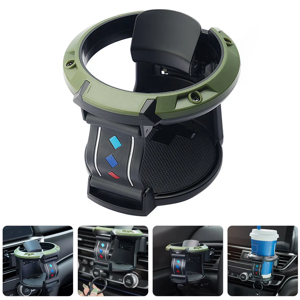 Car Air Vent Cup Holder ABS Universal Vehicle Mounted Drink Holder for Bottle Mug Milk Tea Car Accessories Drink Stand for Mugs