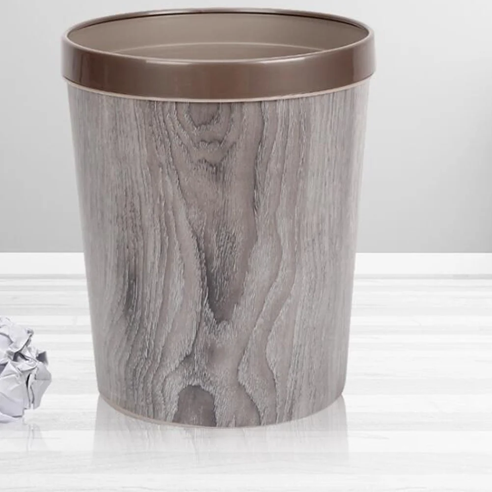 

12 L Trash Cans Kitchen Waste Basket for Bathroom Bin Garbage Mini Gabage Storage Container Round