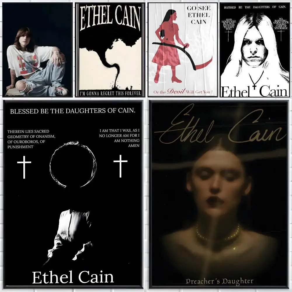 Indie Singer-Songwriter E-Ethel Cain Poster Distinct Home Decor Concepts Chic Indoor Art Pieces