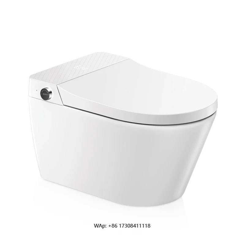 

Water Mark Smart Wall hang Toilette Hidden Black and White Intelligent Toilet Wall Hung Smart Toilet with Bidet