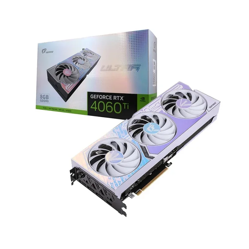 Carte graphique iGame GeForce RTX 4060 Ti Ultra W OC, 8 Go GDDR6, vitesse de jeu