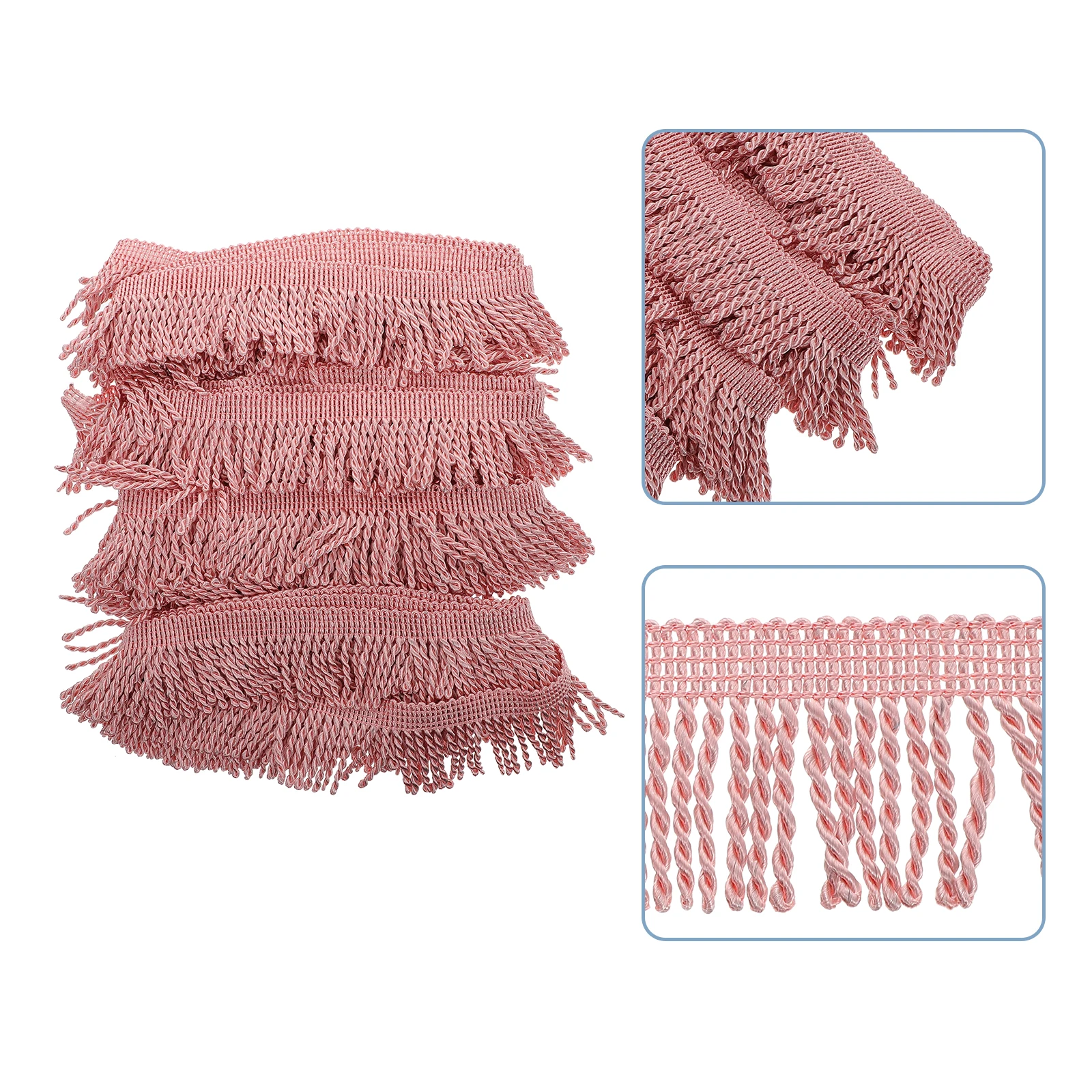 

Fringed Trim Polyester Silk Decorative Sewing Material for Curtain Lamp Shade Tassel Tassel Trim