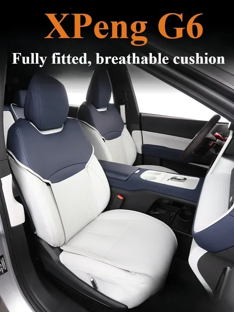

7pcs/Set Four Seasons Universal Breathable Cushion Cover Soft Seat Cover Car Interior Modification Accessories for XPeng G6