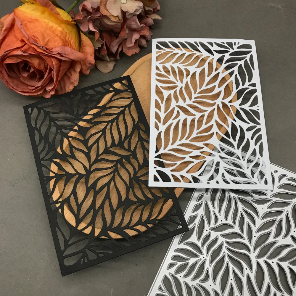 

1pcs metal cutting dies cut die mold leaves frame Scrapbook paper craft blade punch stencils dies