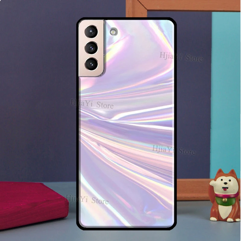 Holographic Iridescent Print Soft Case For Samsung Galaxy S21 Ultra Note 20 Note 10 S8 S9 S10 Plus S20 FE Phone Cover