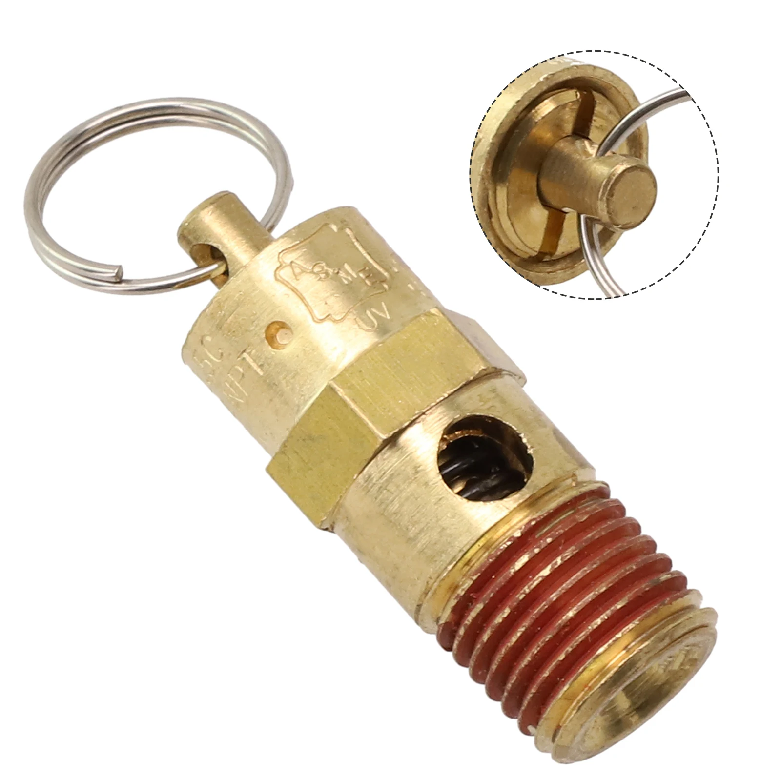 Safety Relief Pressure Valve Hardware Normal Pressure 150 PSI Air Compressor Inlet Connection Pneumatic Pressure Valve