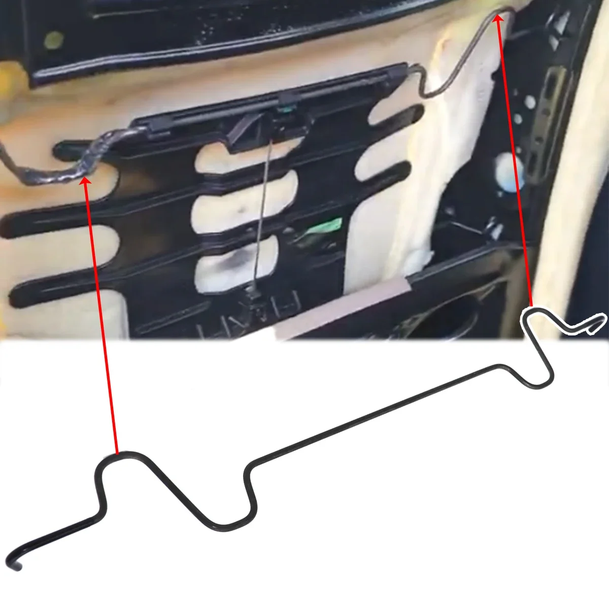 Vordersitz Zurück Lordosenstütze Frühling Draht Reparatur Für Ford Mondeo MK4 2007 2008-2013 Rückenlehne Kabel Fix Auto ersatz Teile – Detail 1