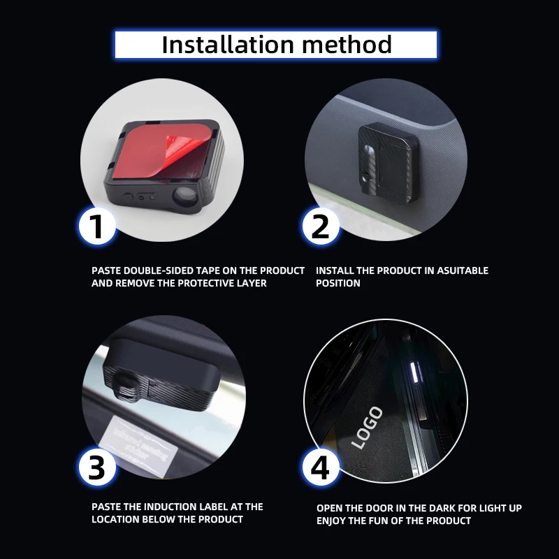 LED universale per Ibiza Leon Altea Arosa Ateca Exeo Alhambra HD Logo Wireless Car Door Welcome Lamp Light Projector Light