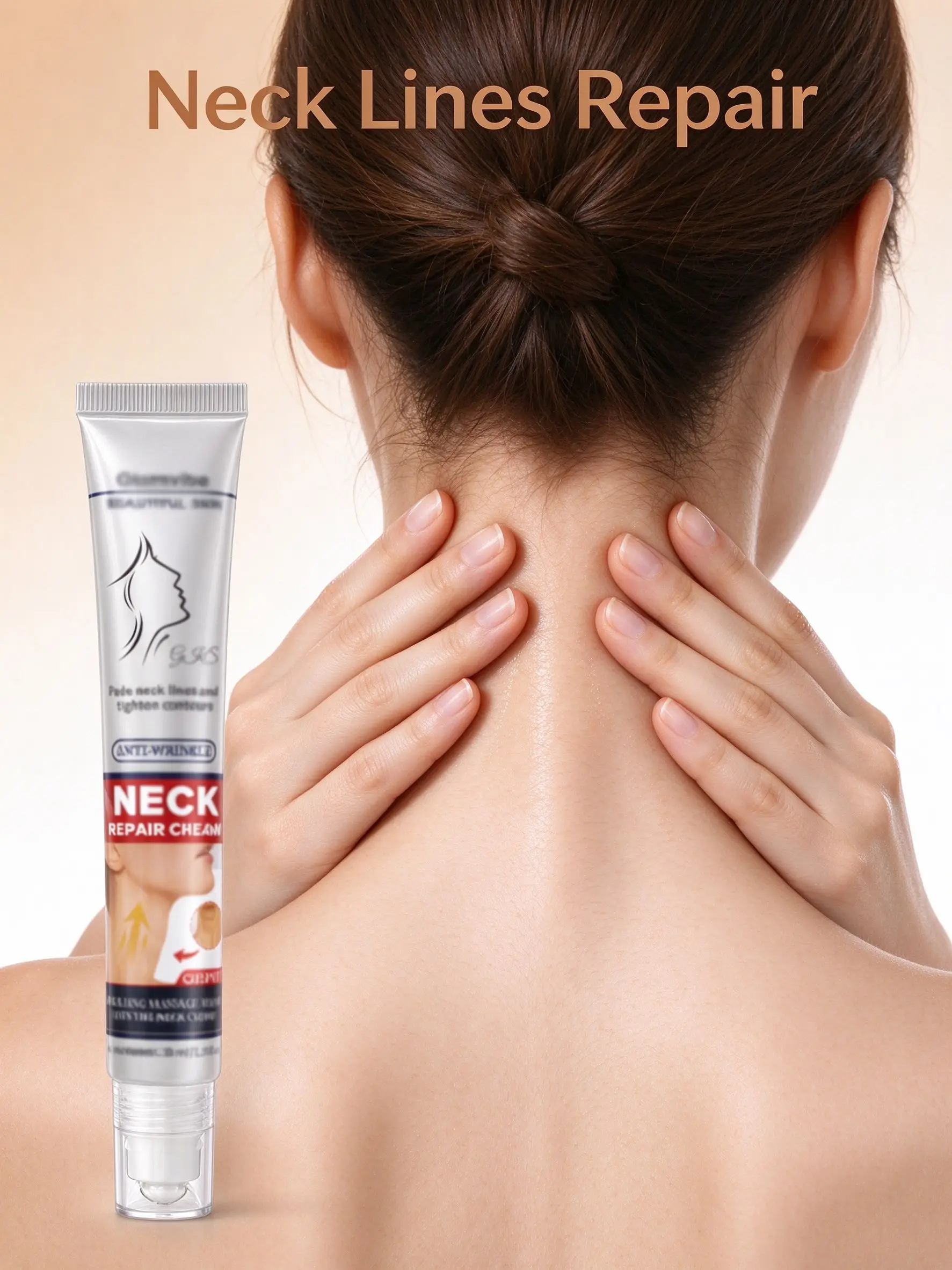Neck Lines Cream Rolling Massage Head Firming Lift Neck Care Gift For Her
