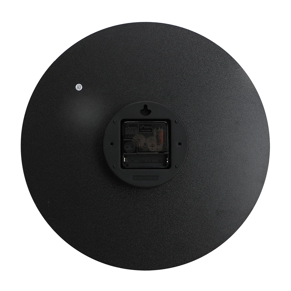 12 Inch Clock Marble Pattern Wall Clock Chic Home Decor MDF Material Non-Ticking Mechanism Chic Modern Wall Clock