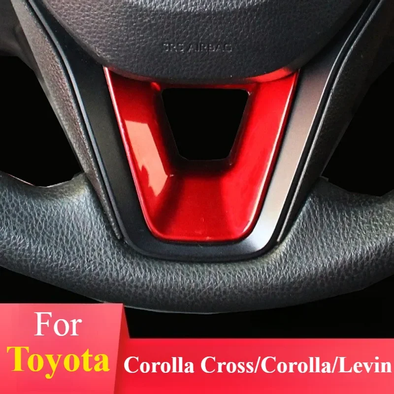 Durable PVC Steering Wheel Cover For Toyota Corolla Cross Frontlander Corolla Levin Adhesive Backed Trim