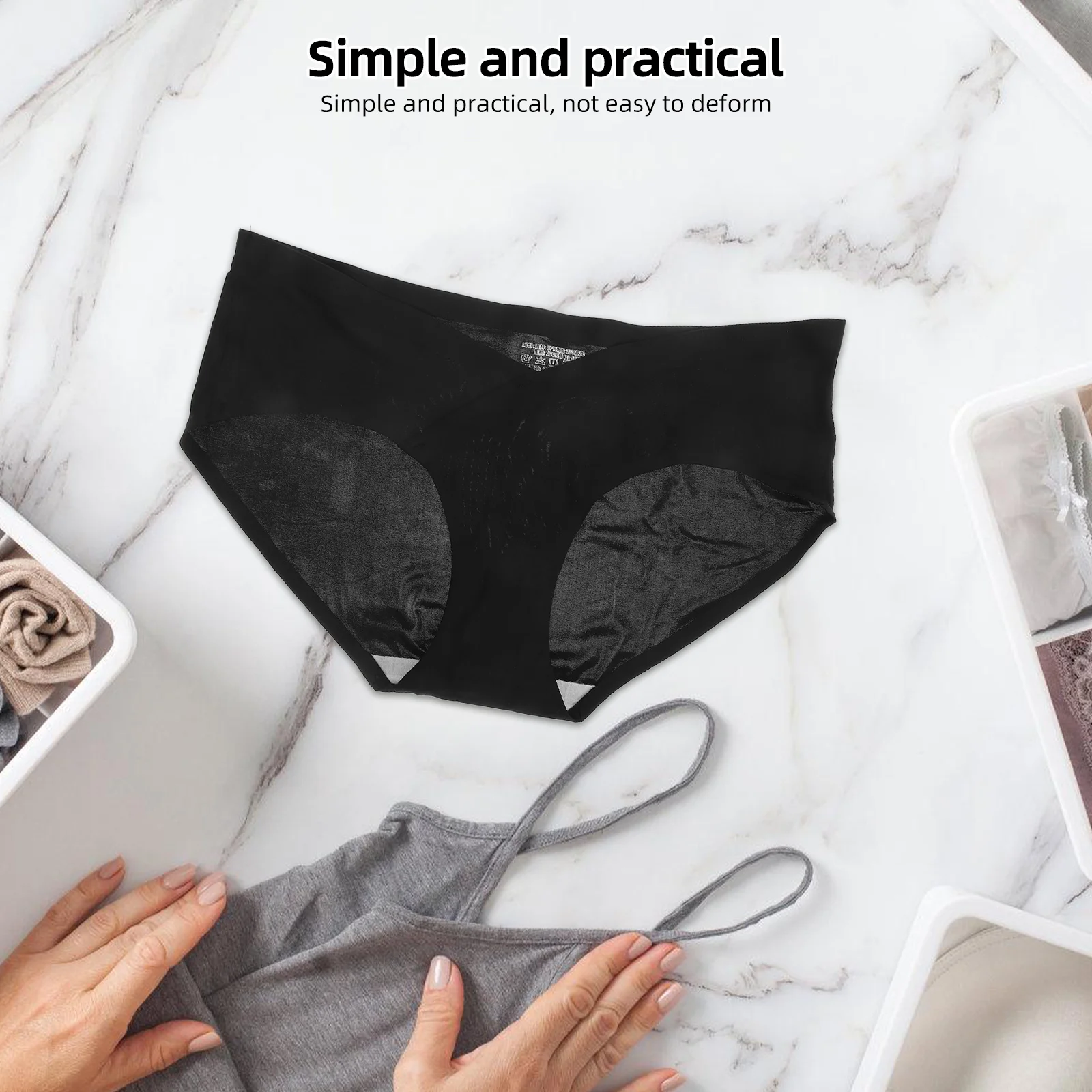 

Черные бесшовные трусики для беременных Xl из ледяного шелка с низкой талией, удобное дышащее нижнее белье для беременных под поддержкой ударов