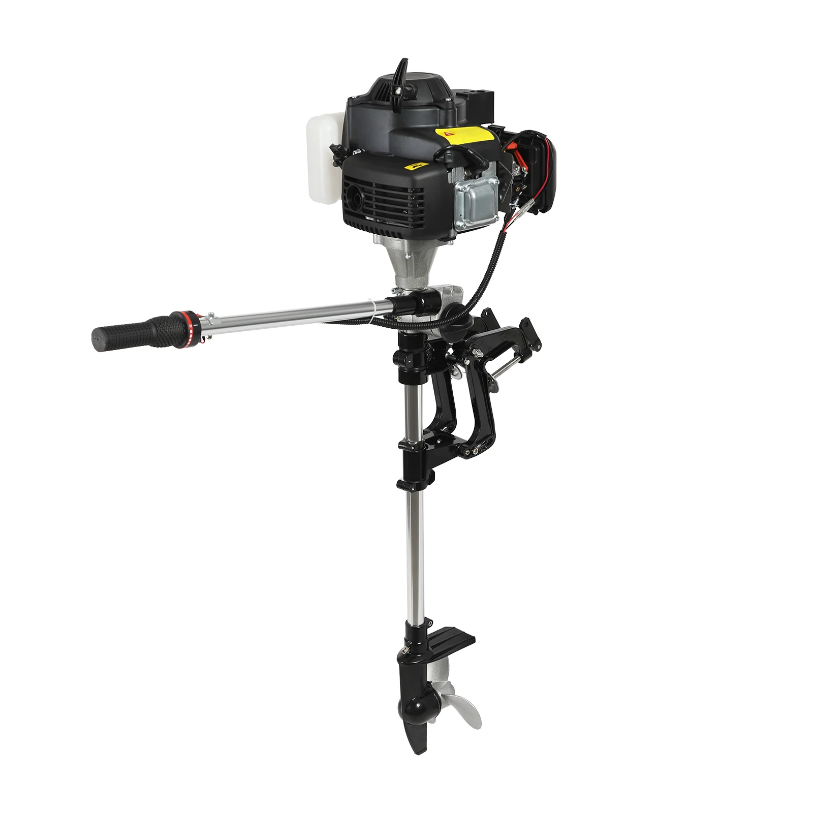 

4 Stroke Engine 7.5HP Air-cooled Gasoline Outboard Motor for Fishing Boat (Manual+Electric Start) with Bracket