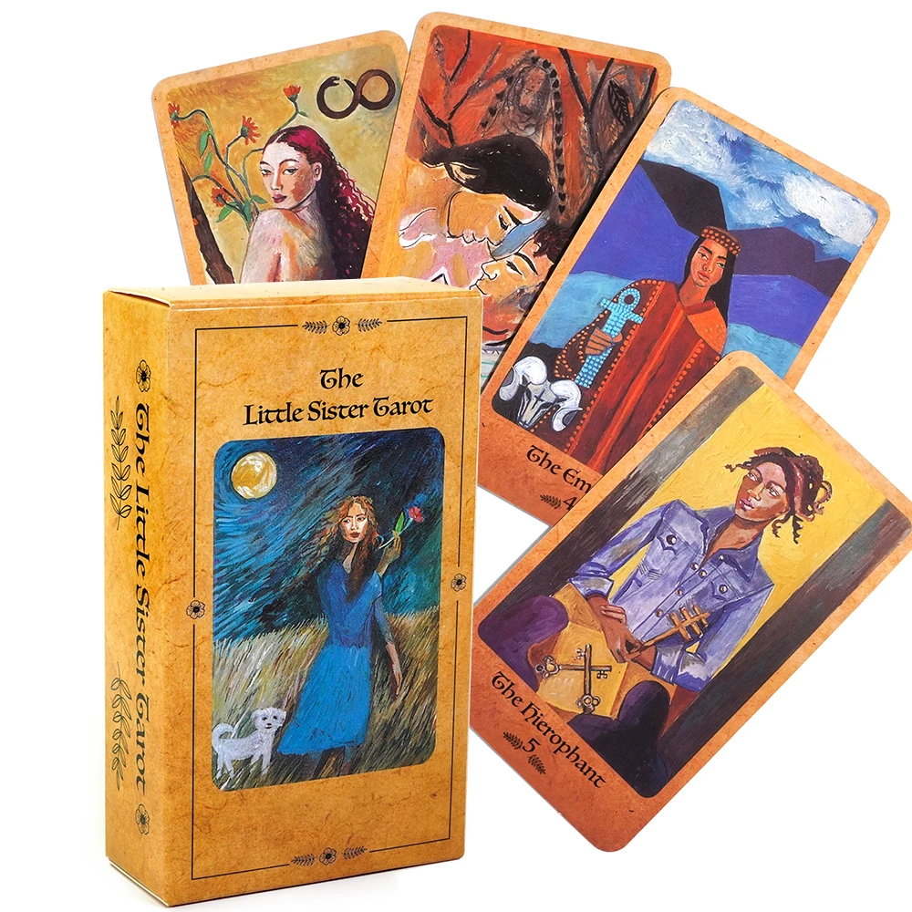 

The Little Sister Tarot Ginny Thonson Light See Tarot rider 78 Cards Deck Beginner Tarot Learning Tarot Fortune Telling Game