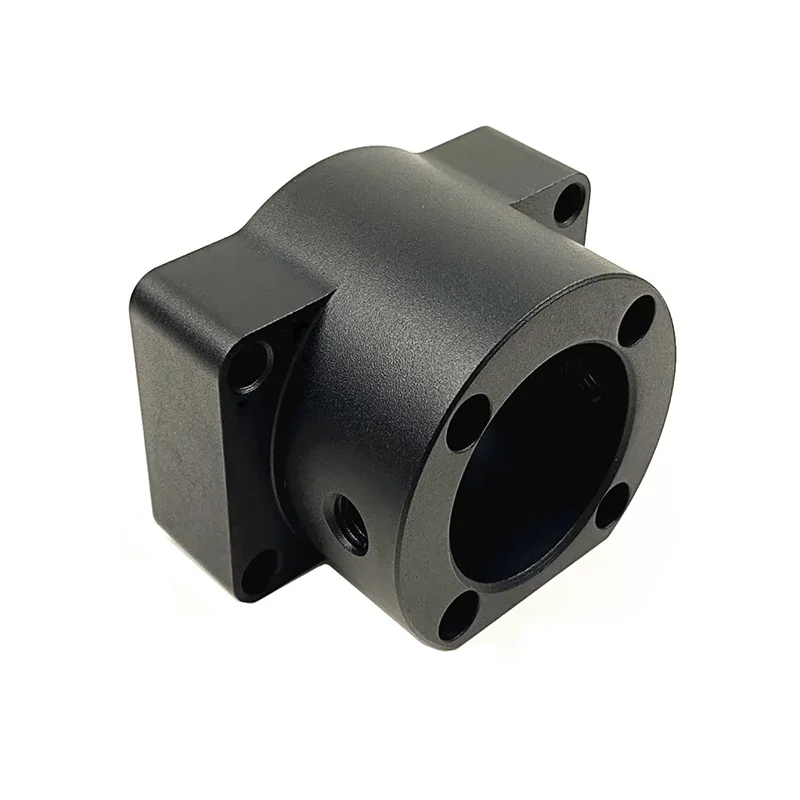CNC Machined Aluminum Alloy Precision Black Oxide Ball Screw Supports the Fixed Bearing Housing