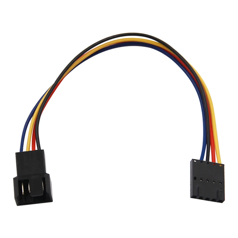 5Pin to 4Pin Fan Connector Adapter Extension Cable Wire Computer PWM Cooling CPU Case Fan for Dell styles 5 pin Latch styles PC